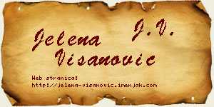 Jelena Višanović vizit kartica